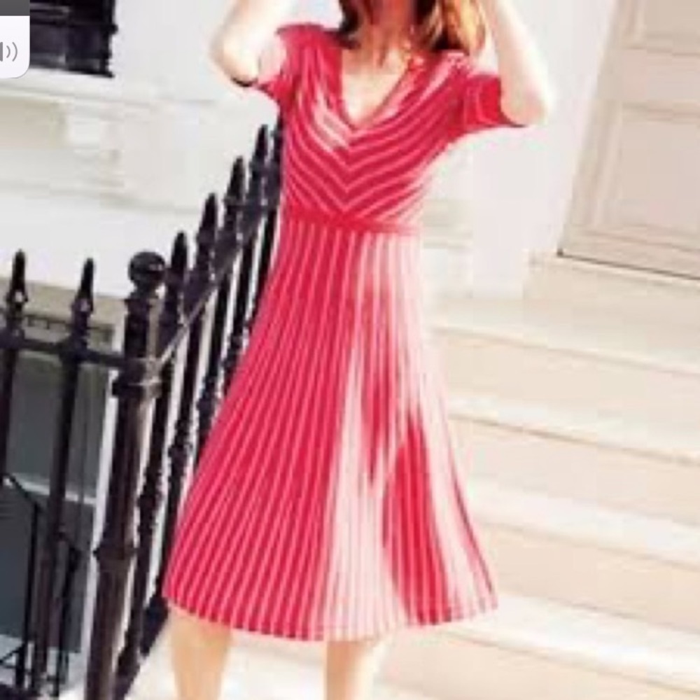 Boden Striped A-line Dress